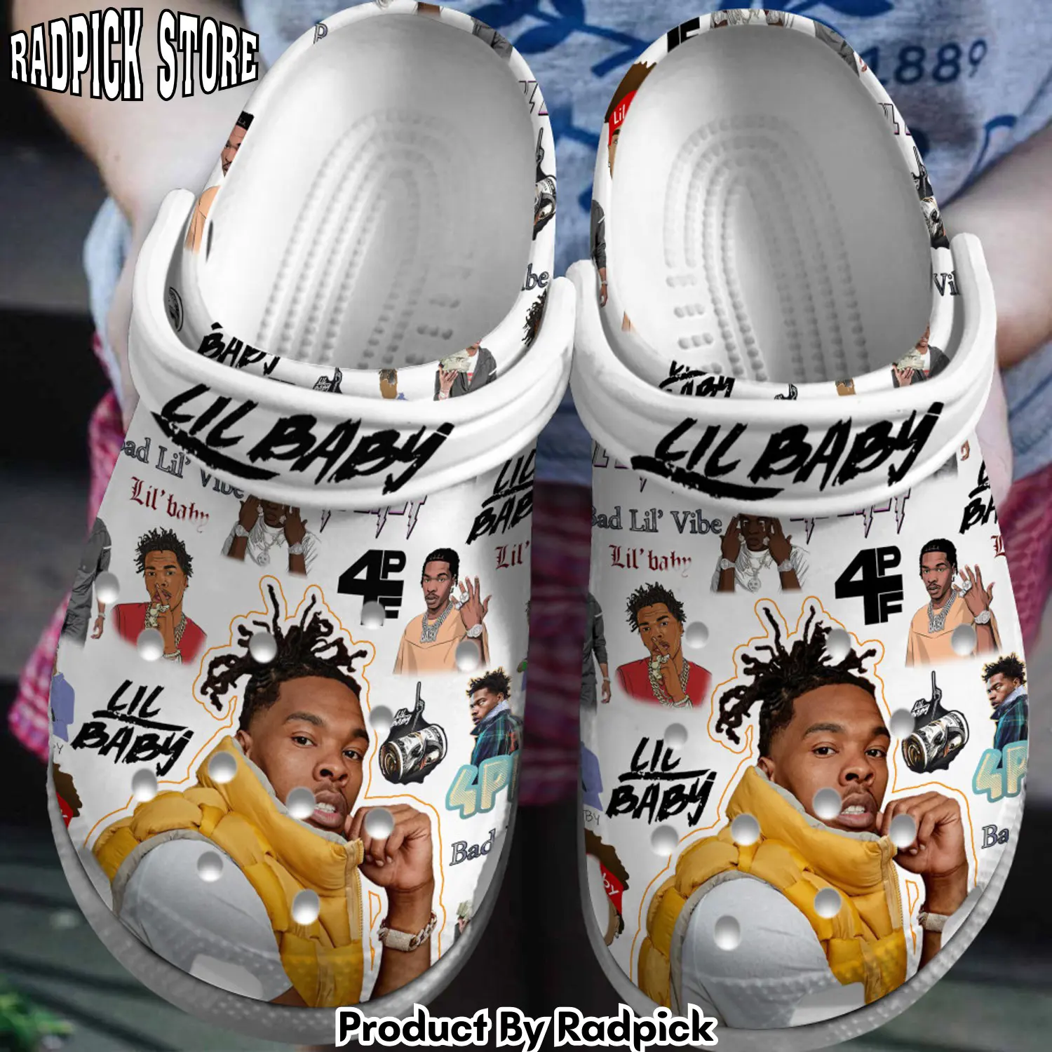 Radpick premium lil baby music clogs shoes comfortable for men women rp6522265